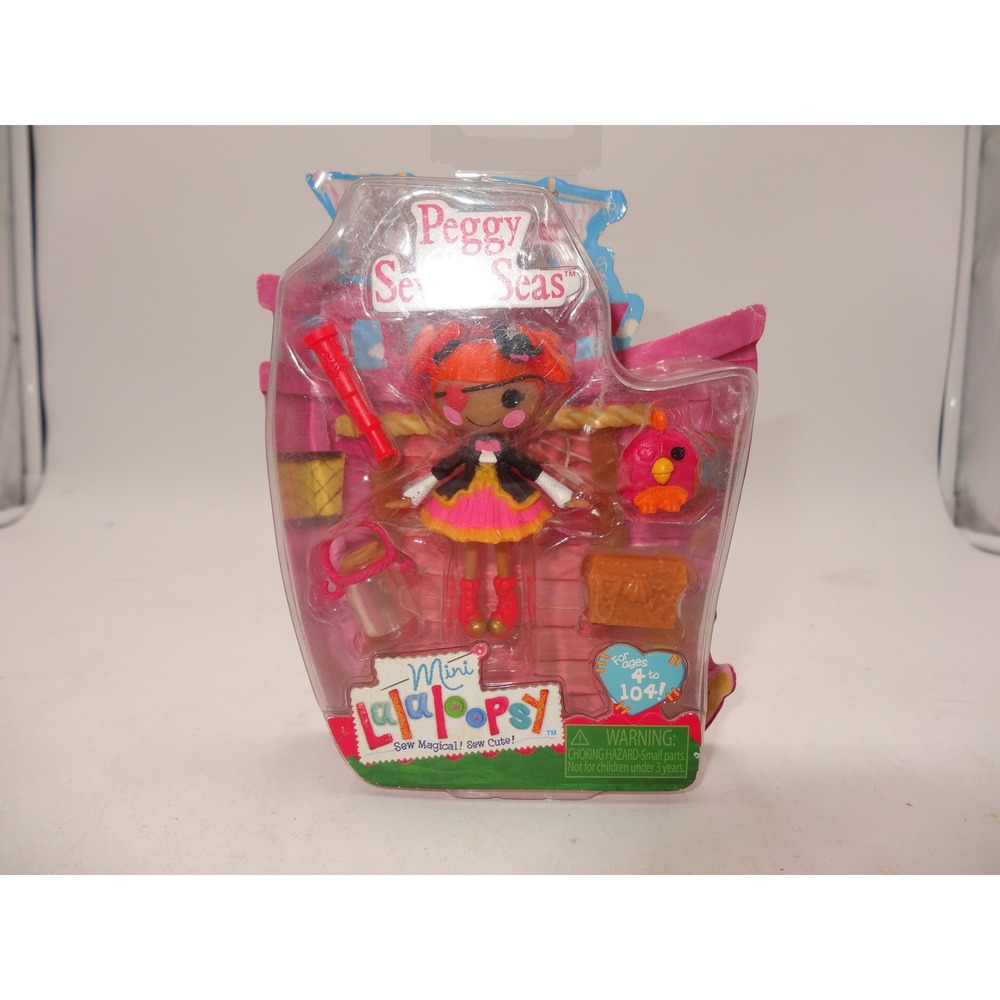 Lalaloopsy Mini Peggy Seven‎ Seas Doll & Accessories 2013 Pirate Theme New